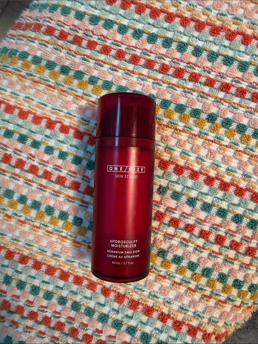 ONE/SIZE Hydrosculpt Moisturizer - Deep Red Bottle